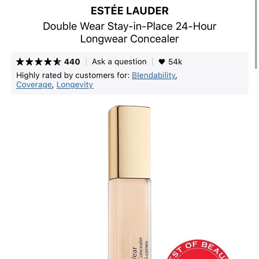 Estee Lauder Double Wear Stay-in-Place Concealer - 1N ✨